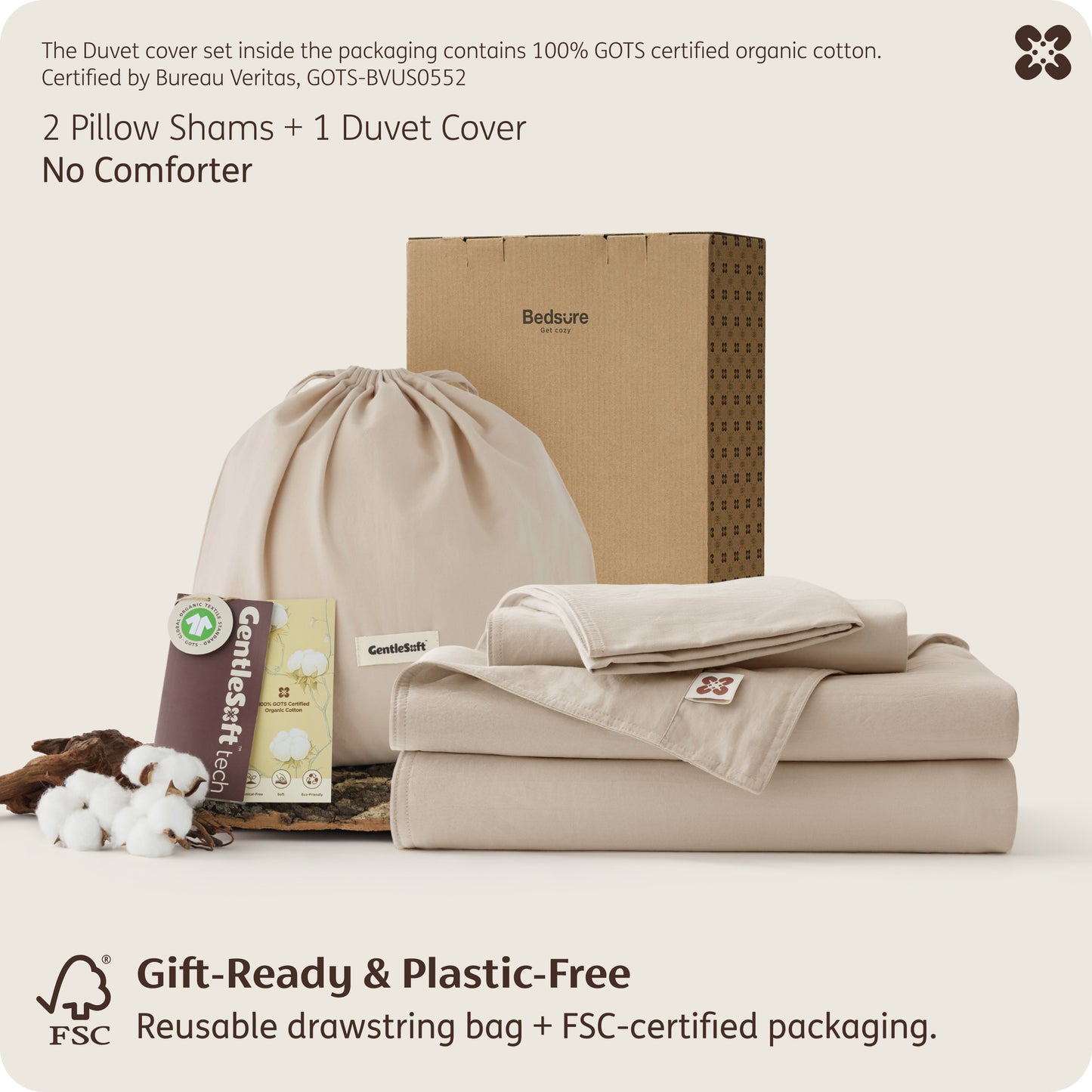 PureWoven™ Organic Cotton Duvet Cover Set