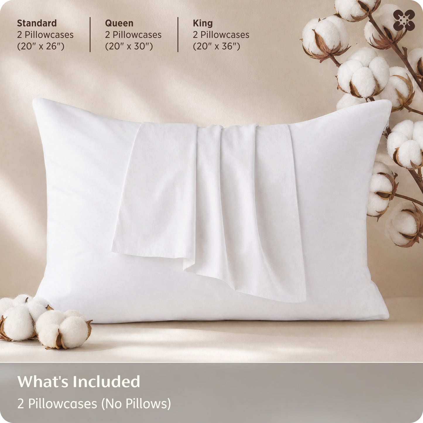 100% Organic Cotton Pillowcases