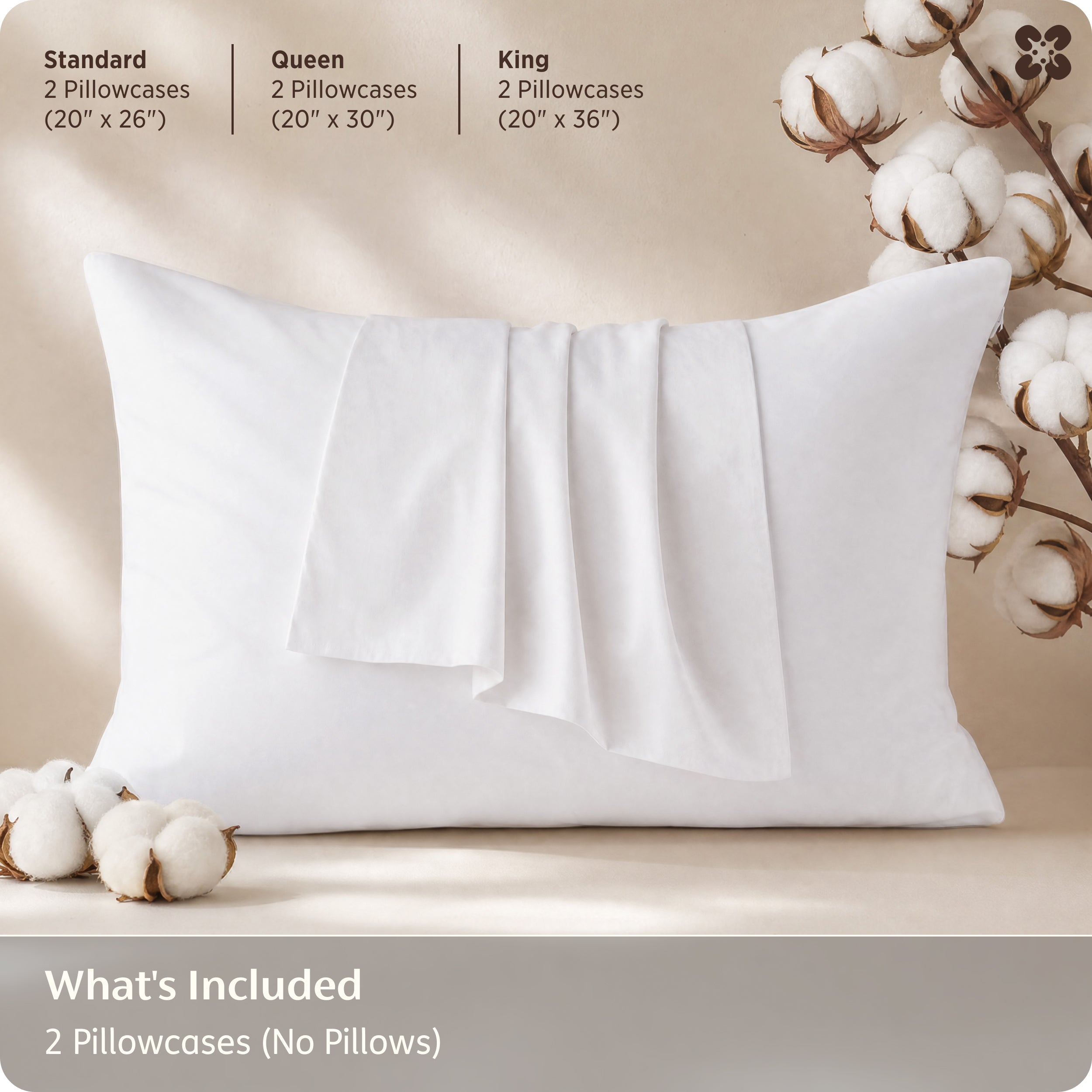 100% Organic Cotton Pillowcases