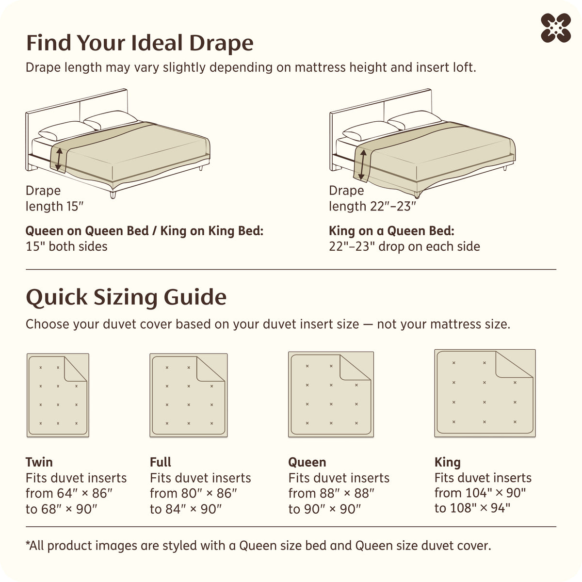 100% Cotton Patterned Duvet Cover Set