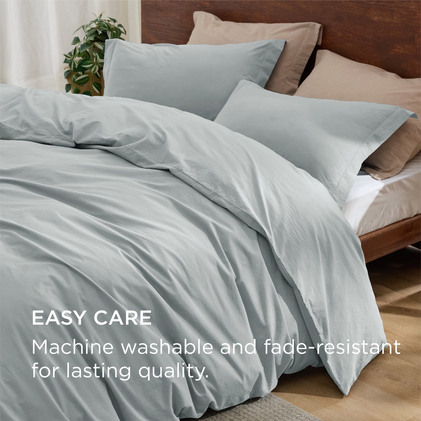 GentleSoft® Washed Cotton Duvet Cover Set
