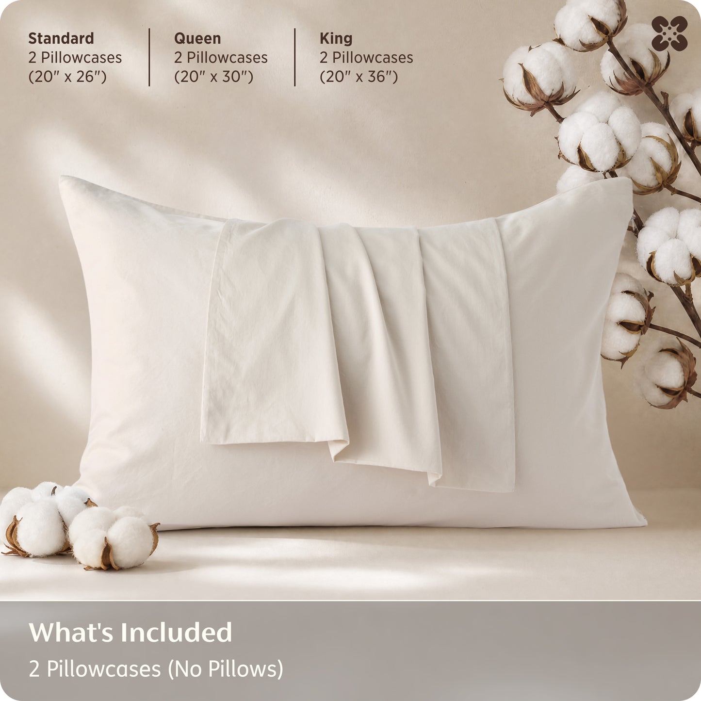100% Organic Cotton Pillowcases