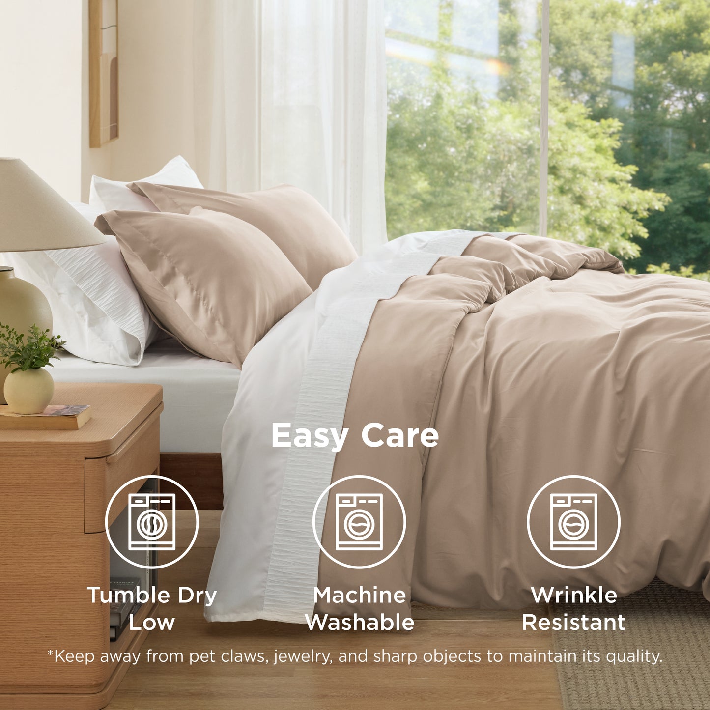 Brushed Microfiber Duvet Cover Set
