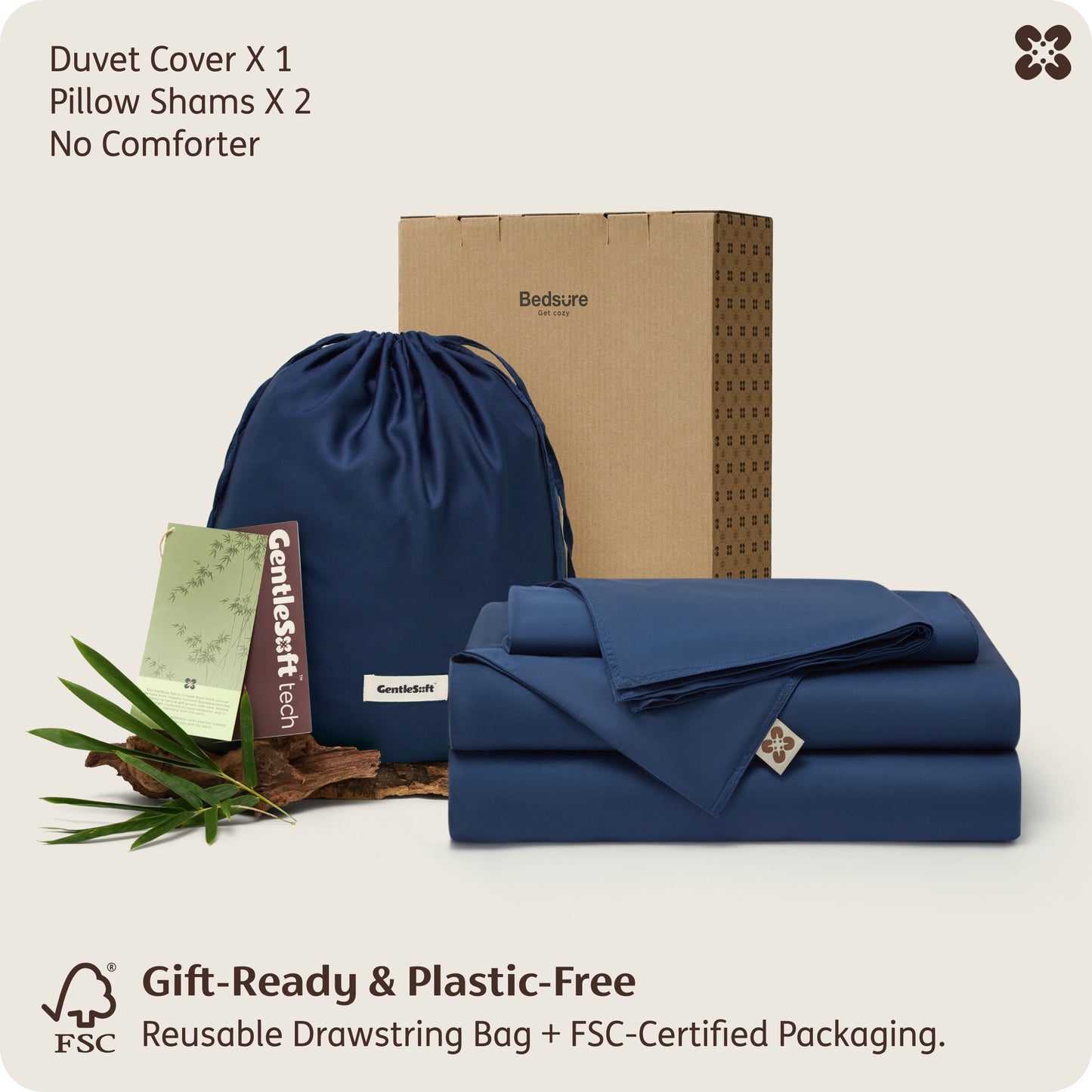 PureWoven™ Organically Grown Bamboo Viscose Duvet Cover Set