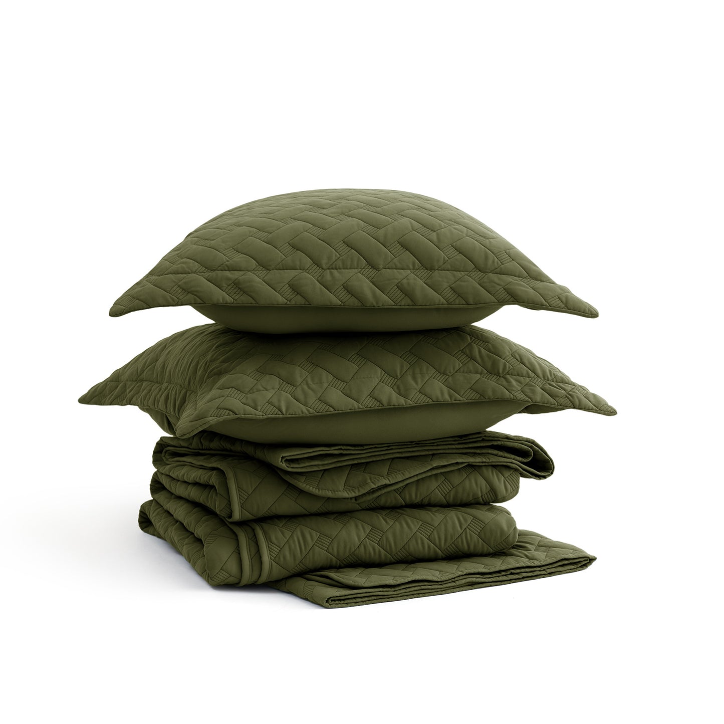 GentleSoft™ Basket-weave Quilt Set