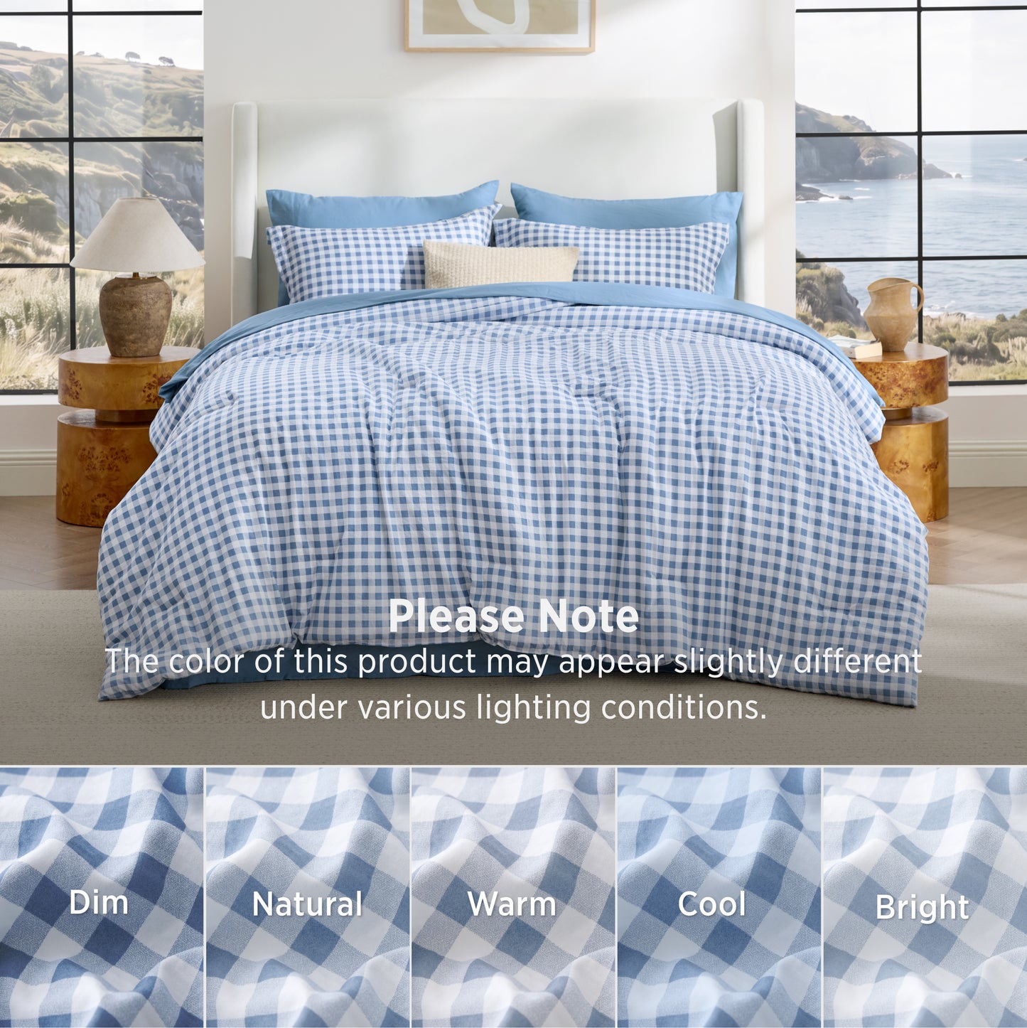 Gingham Comforter Set