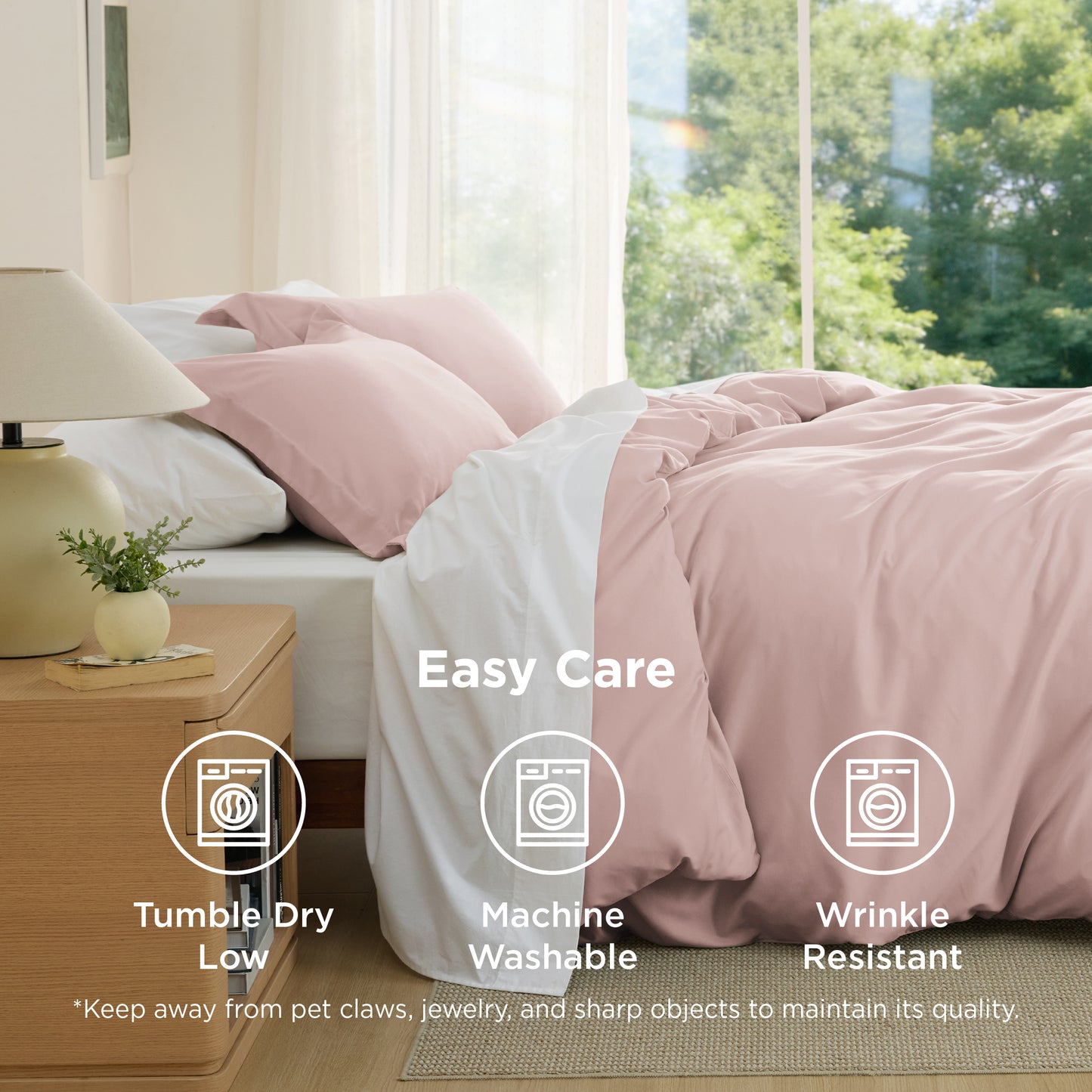 Brushed Microfiber Duvet Cover Set