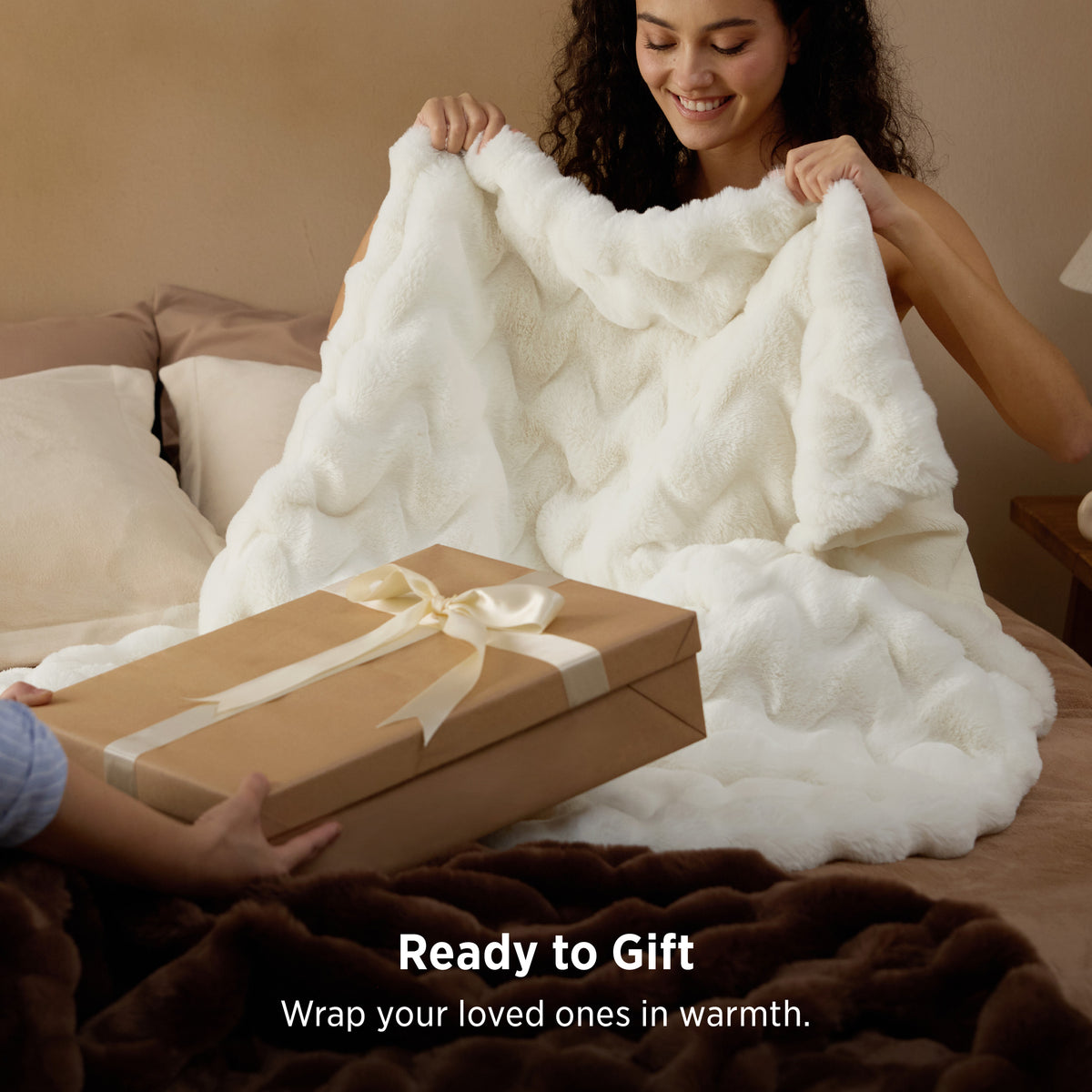 Faux Fur Throw Blanket
