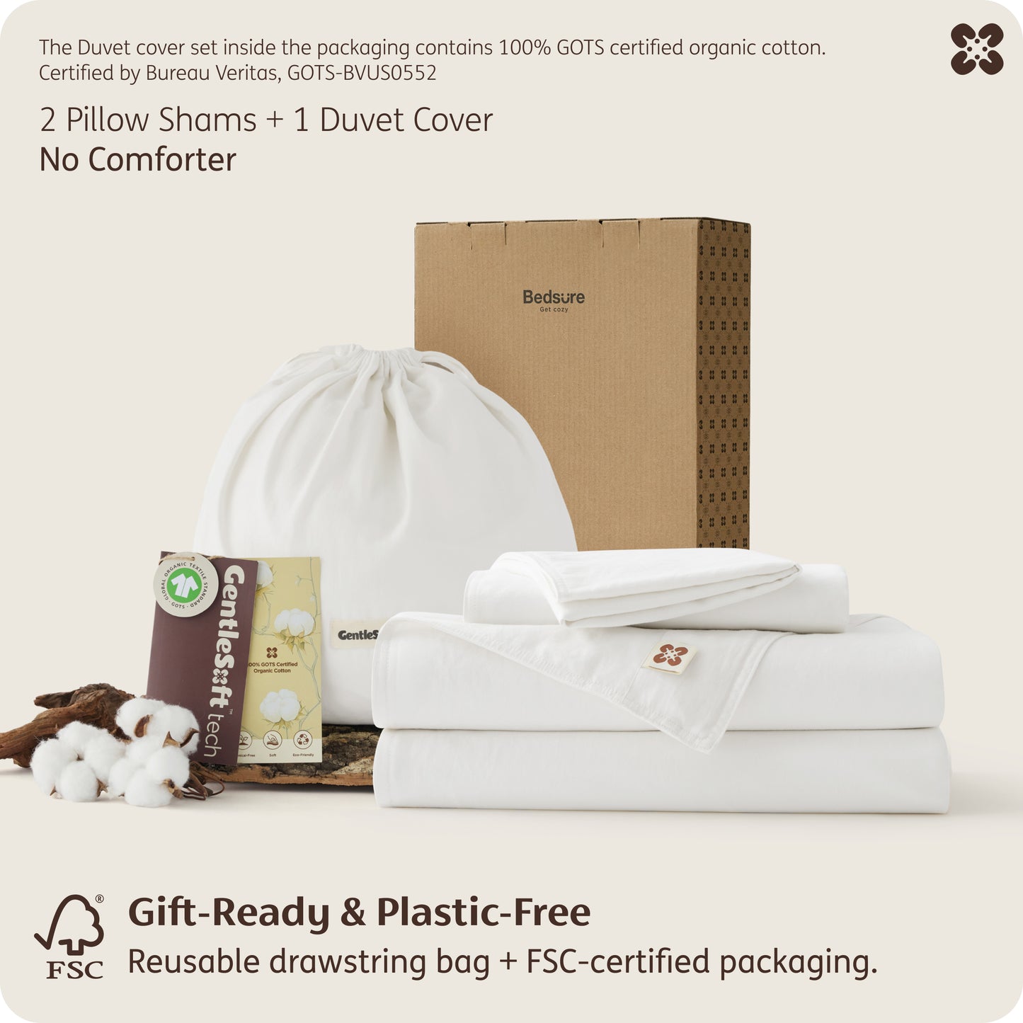 PureWoven™ Organic Cotton Duvet Cover Set