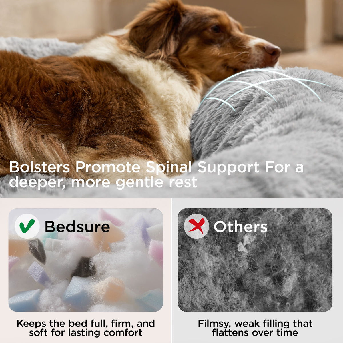 SupportMax® Calming Dog Bed