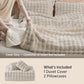 3D Cloud Bubble Flannel Duvet Cover