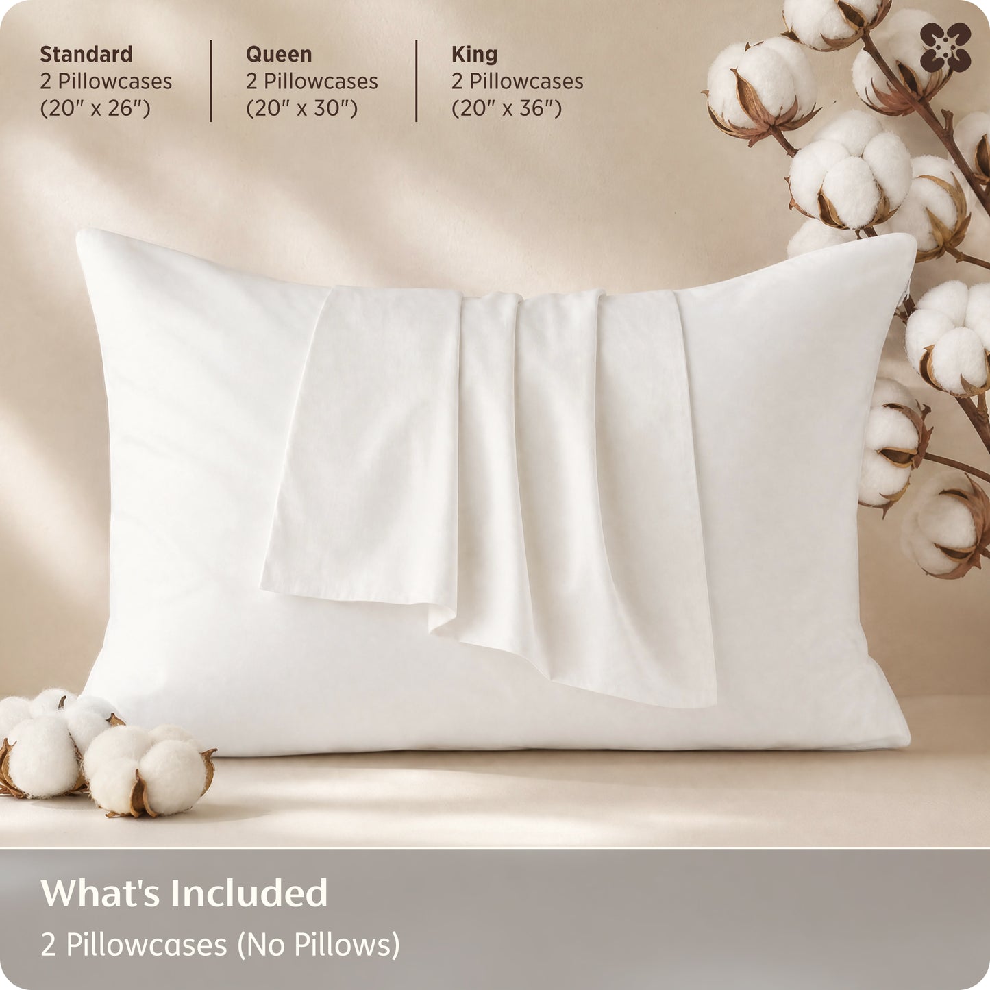 100% Organic Cotton Pillowcases