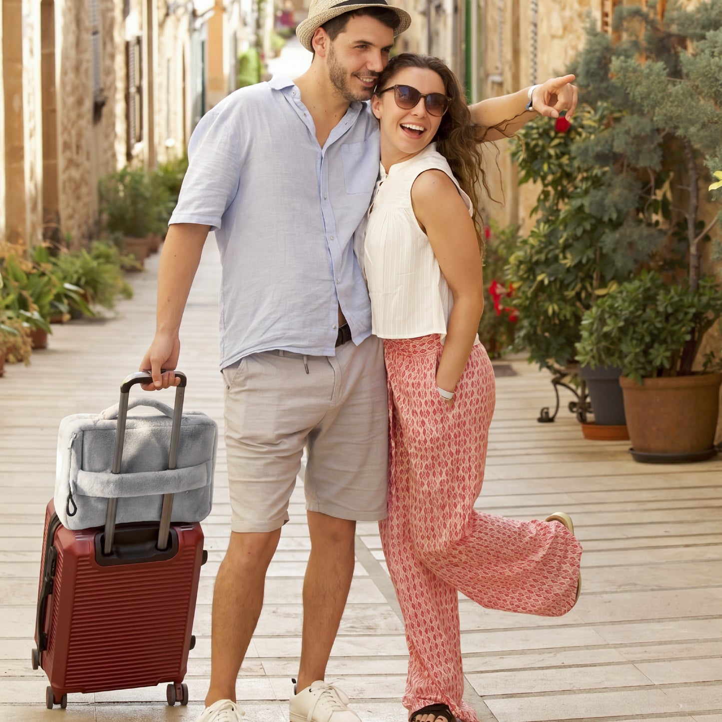 4-Piece Flannel Travel Essential Set