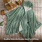 Heated Shaggy Fleece Blanket Hoodie