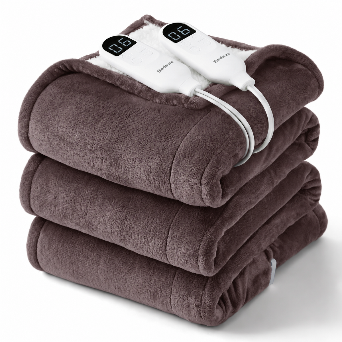 Solid Flannel Heated Blanket