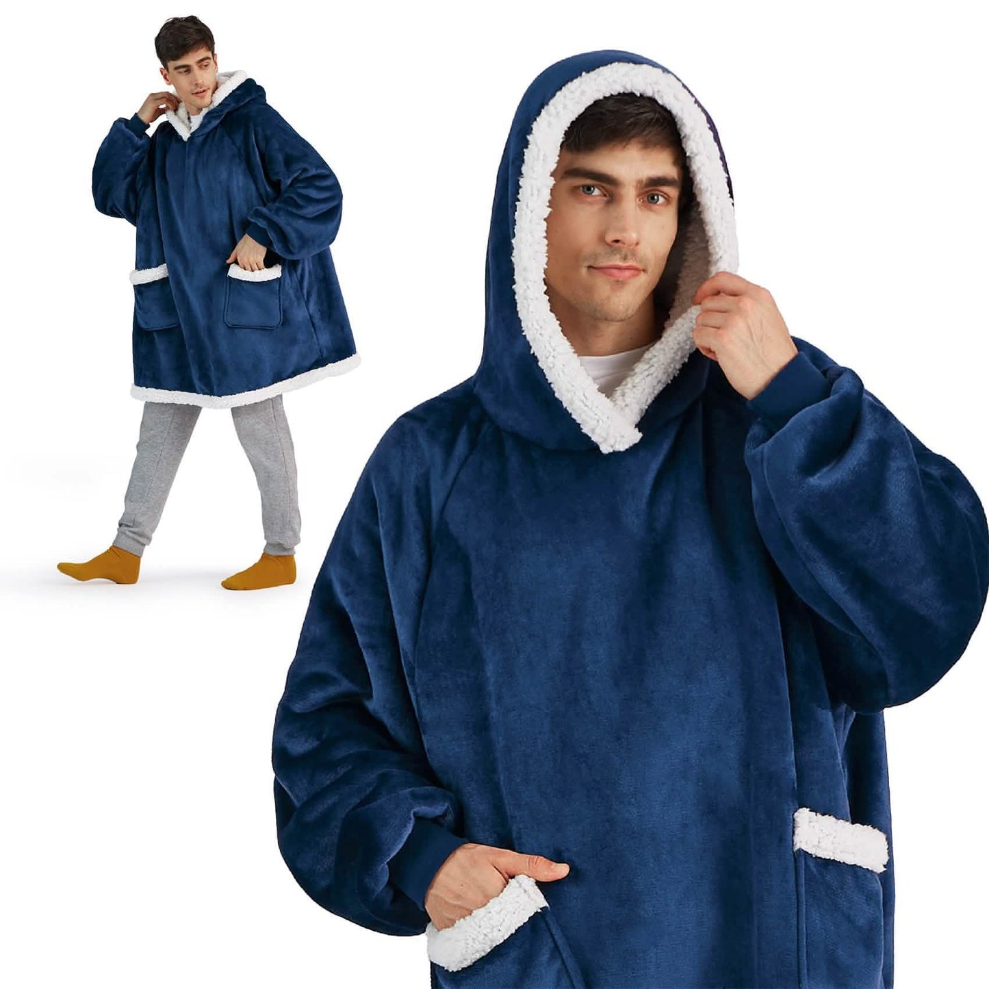 Sherpa Fleece Wearable Blanket