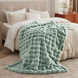 Bubble Faux Fur Blanket