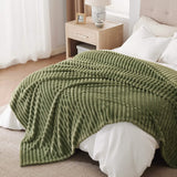 Striped Flannel Fleece Blanket