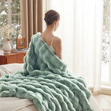 Bubble Faux Fur Blanket