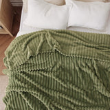 Striped Flannel Fleece Blanket