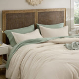 Cotton Waffle Weave Comforter Set