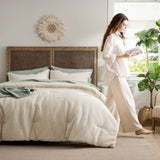 Cotton Waffle Weave Comforter Set