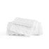 GentleSoft Boho Tufted Duvet Cover Set in white featuring geometric embroidery and soft microfiber texture on display.