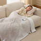 Solid Flannel Heated Blanket