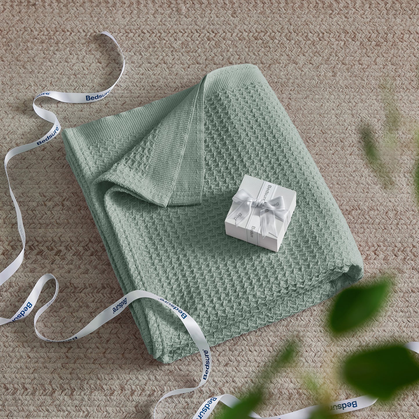 GentleSoft™ Cotton Waffle Weave Blanket