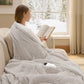 Solid Flannel Heated Blanket
