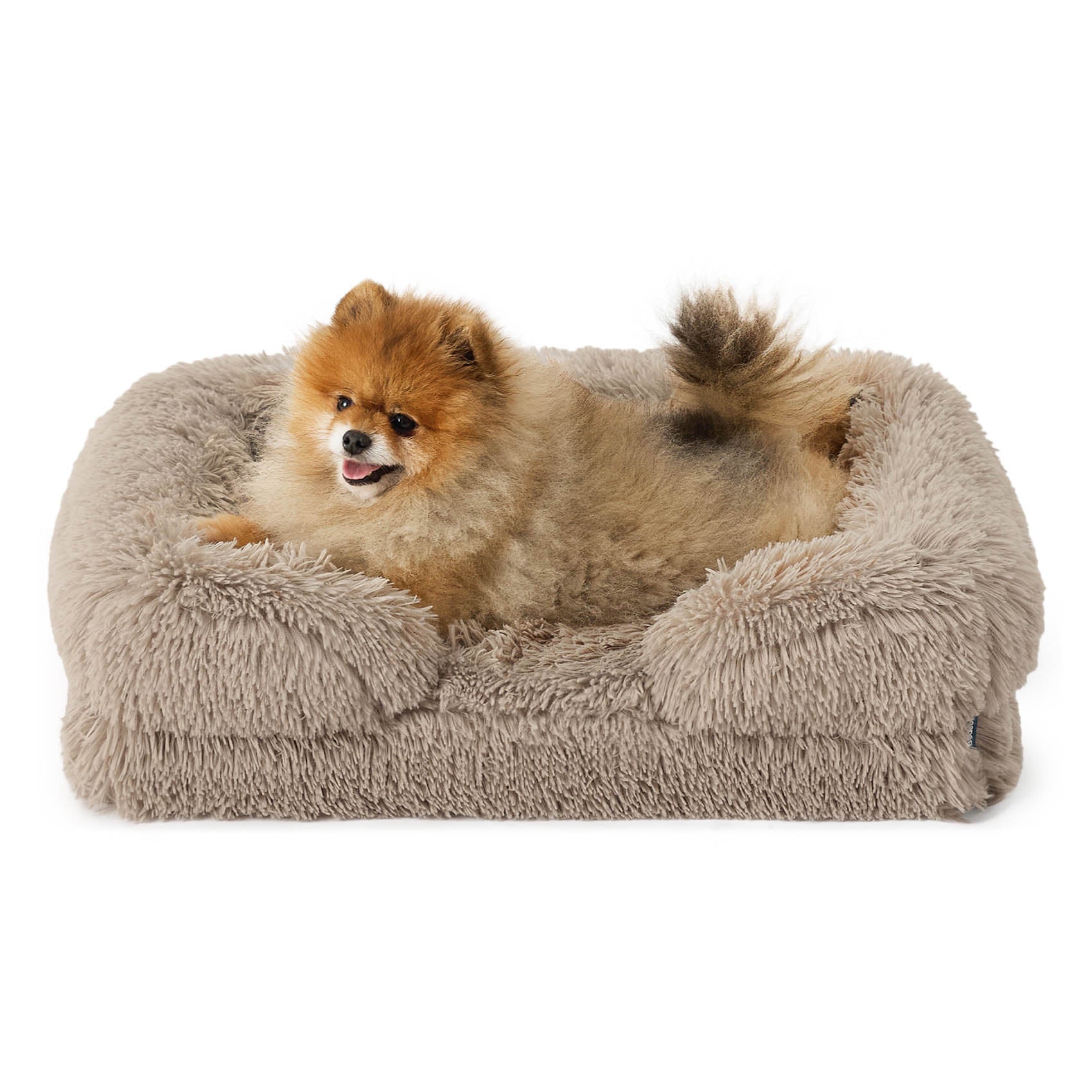 Orthopedic Long Faux Fur Flannel Dog Sofa