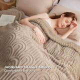 Arch Shaggy Sherpa Fleece Blanket