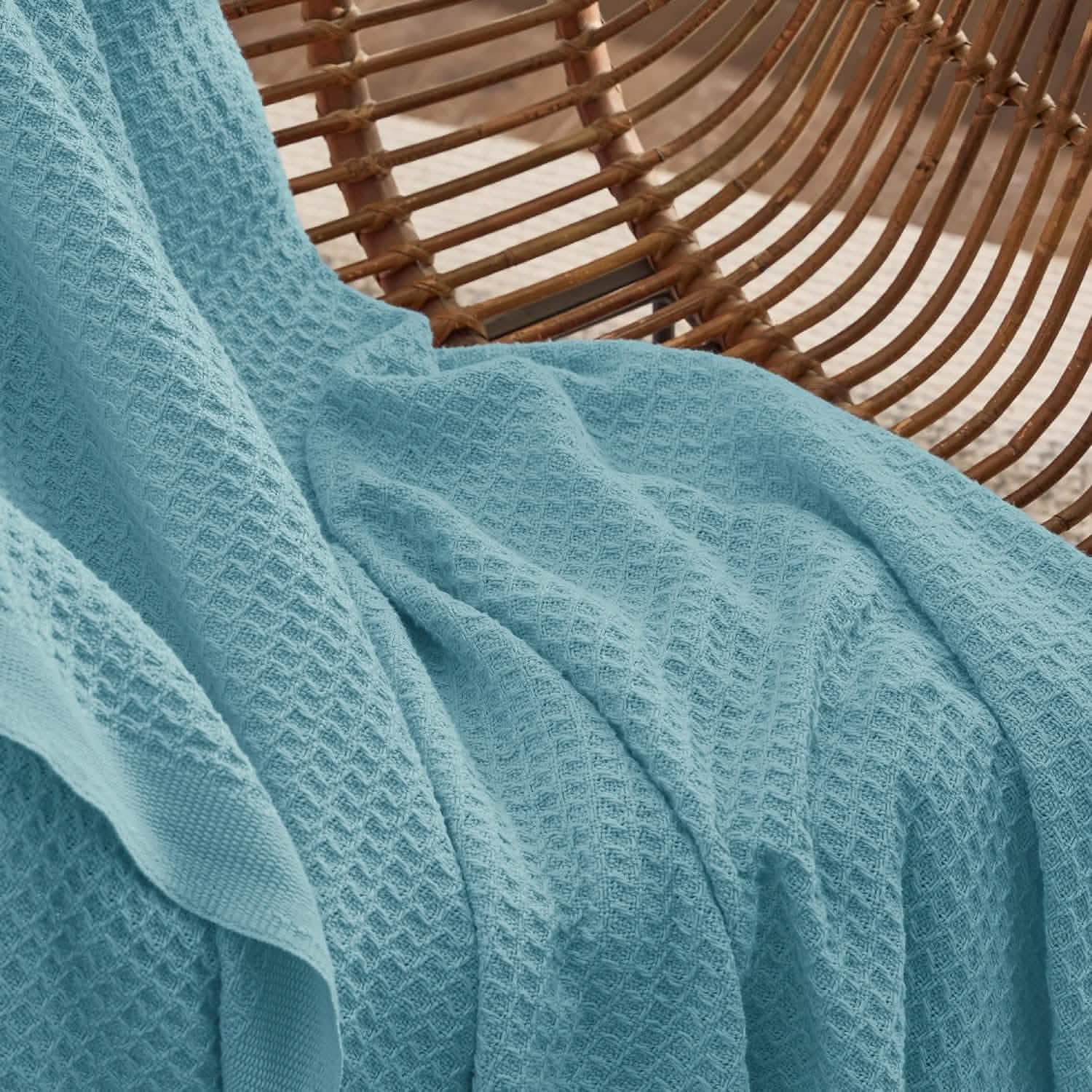 Cotton Waffle Weave Blanket