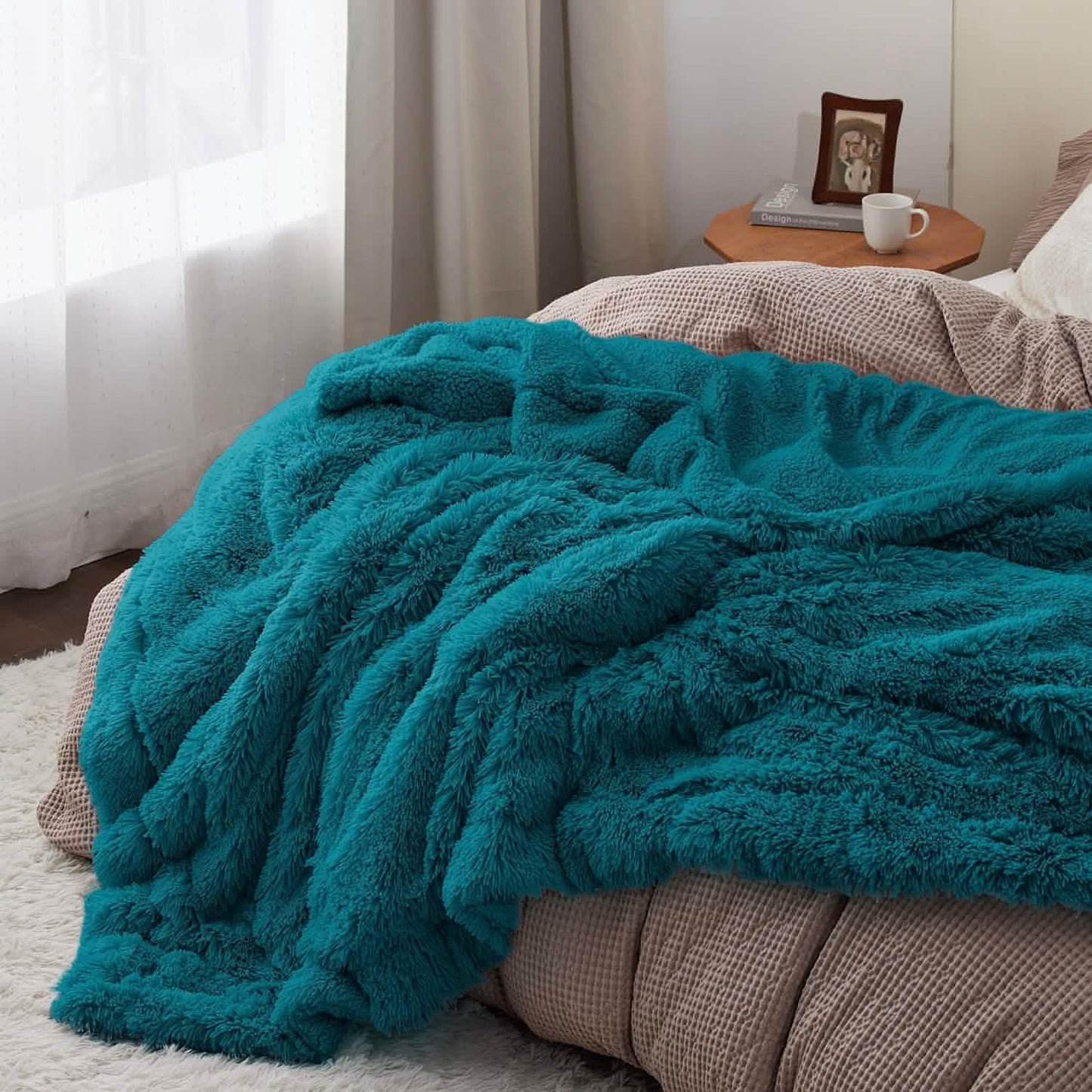 Fuzzy Faux Fur Blanket