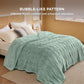 Acquard Decorative Shaggy Fleece Blanket