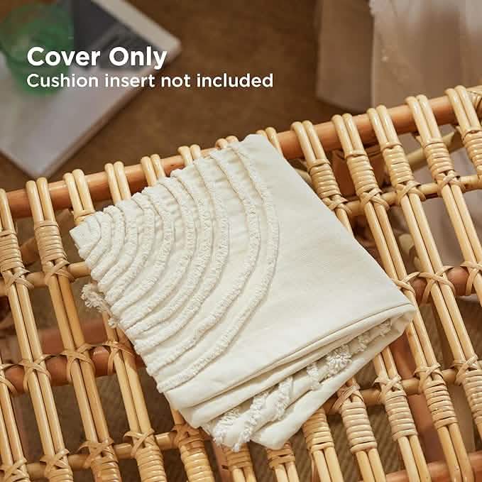GentleSoft™ Circle Tufted Boho Pillow Cover Semicircle