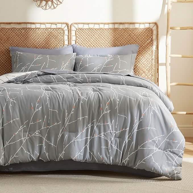 Tree Branch Floral Pattern Bed in A Bag