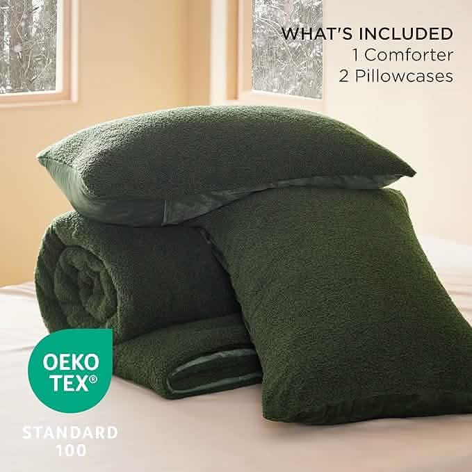 Sherpa Fleece Comforter Set