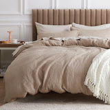 Cotton Waffle Weave Duvet Cover Set