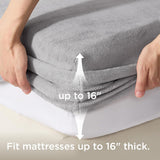 Bedsure Breathable Fleece Fitted Sheet