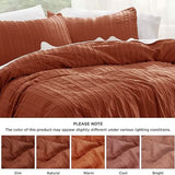 Striped Tufted Embroidery Duvet Cover Set