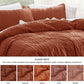 Striped Tufted Embroidery Duvet Cover Set