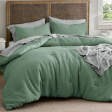 Cotton Waffle Weave Comforter Set