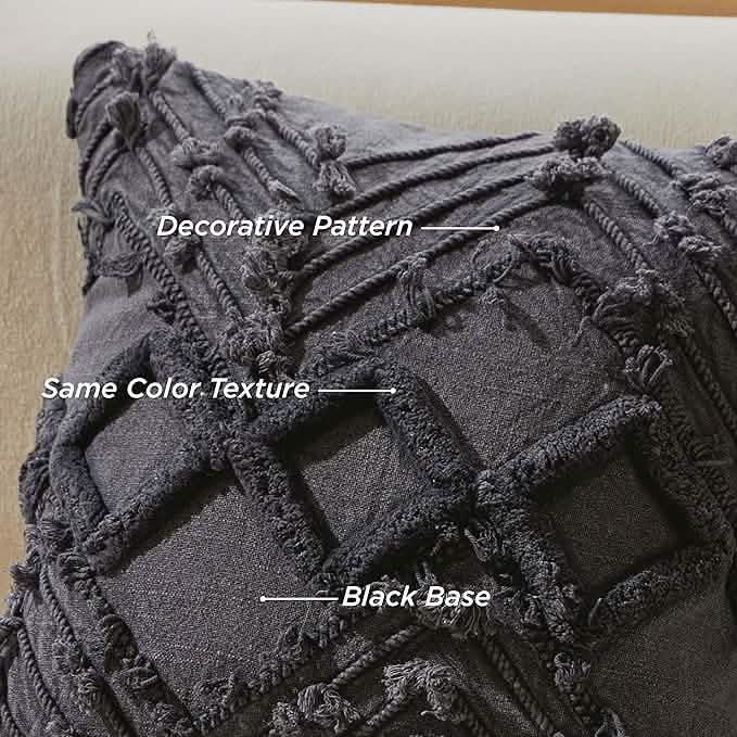 GentleSoft™ Boho Geometric Tufted Decorative Pillow Cover