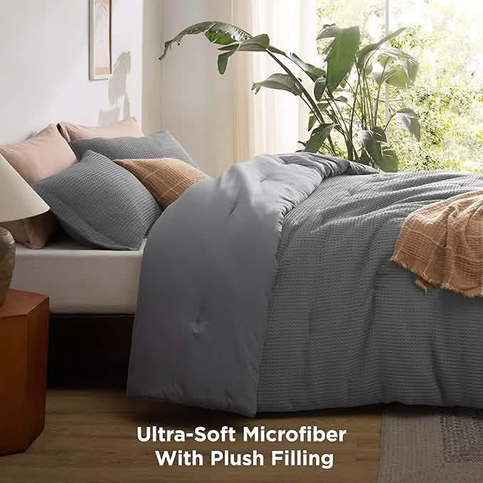 Classic Waffle Weave Comforter Set