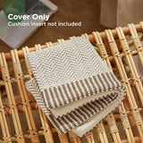 Bedsure Woven Chevron Decorative Pillow Cover