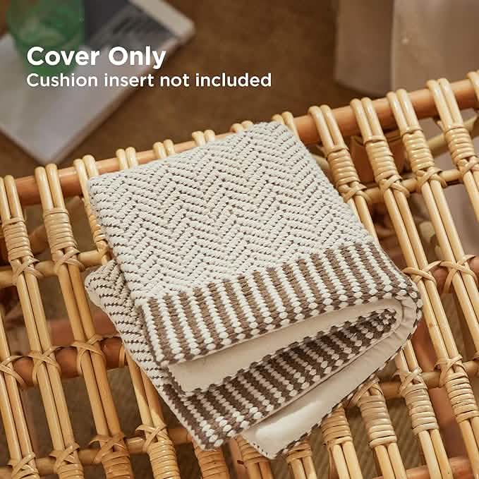 GentleSoft™ Woven Chevron Decorative Pillow Cover