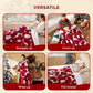 Christmas Flannel Heated Blanket Christmas Reindeer