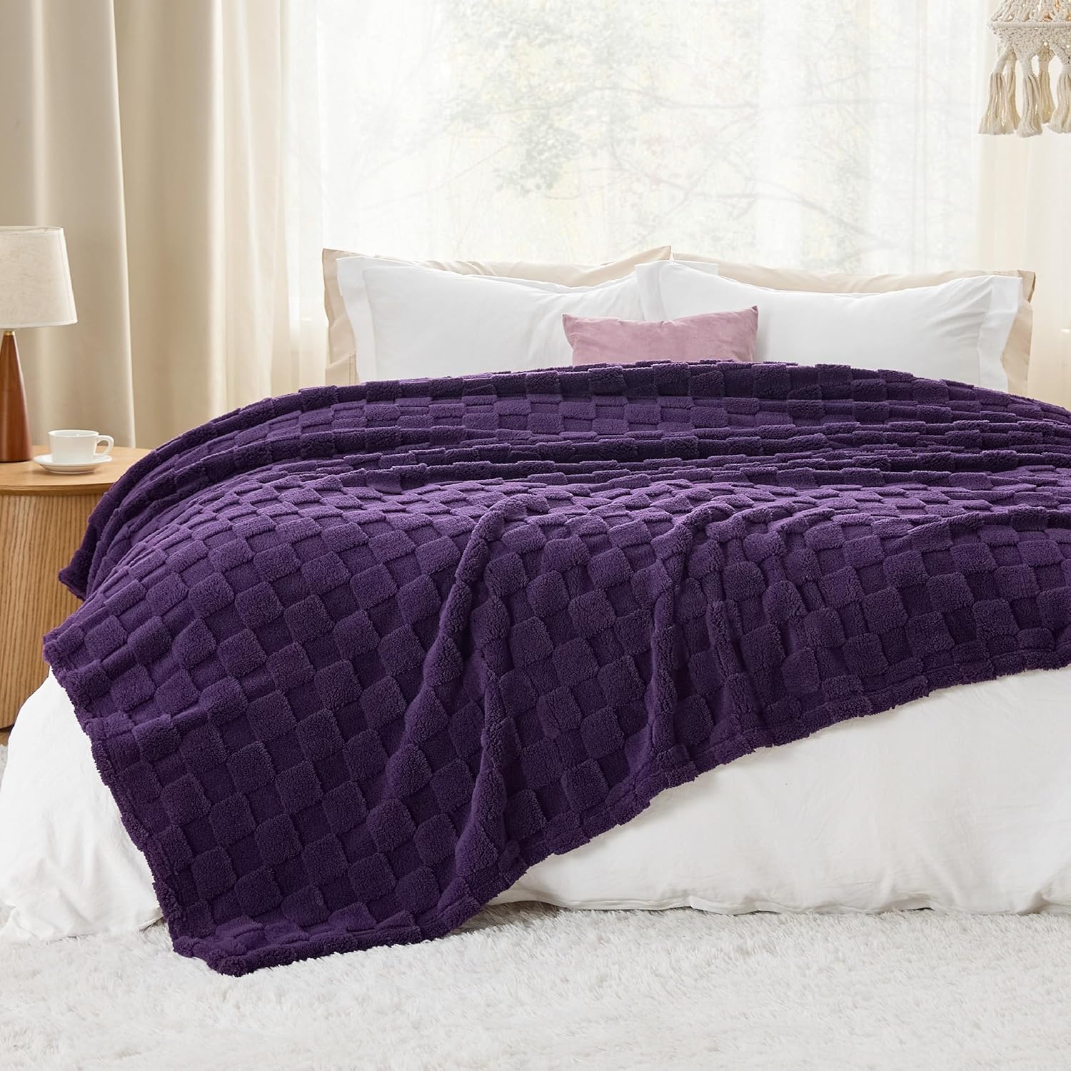 Jacquard Shaggy Sherpa Blanket