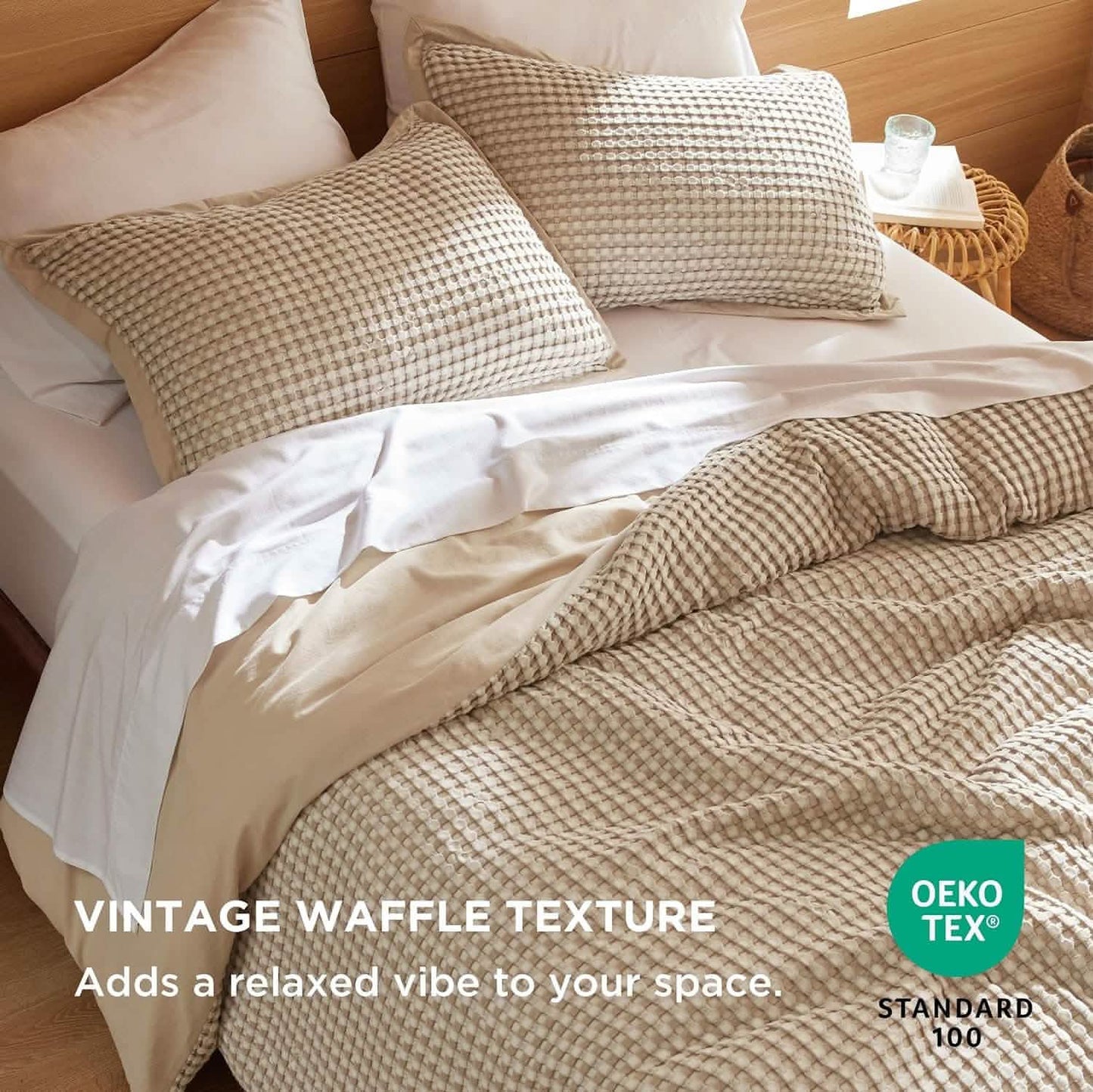Rayon Derived from Bamboo and Cotton Duvet Cover Set